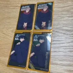 ナムコ 呪術廻戦 クリアシート 伏黒恵 虎杖悠仁 通常 箔押し　クリアカード