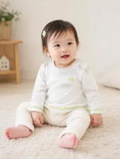 hakka baby ハッカベビー 長袖カットソー 80 ホワイトのサムネイル