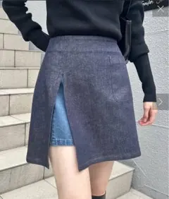 新品未使用　mystic ミニスカSETショートパンツ　デニムのサムネイル