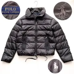 POLO RALPH LAUREN ダウンジャケット 黒 M ポニー刺繍