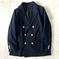 美品♪ジャーナルスタンダード ストレッチWブレストジャケット 紺ブレ 金ボタン