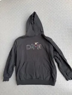 DIME フード付きパーカー ブラック
