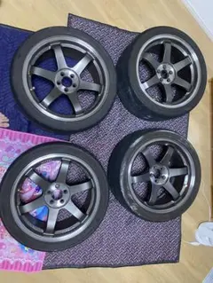 RAYS TE37 SL 18インチ　9.5J +45 PCD100 5H 4本のサムネイル