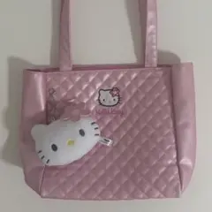 サンリオ　キティ　当りくじ　一番くじ　ピンクキルト　トートバッグ　マスコット