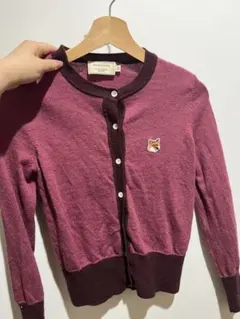 MAISON KITSUNE カーディガン XS ボルドー フォックスのサムネイル