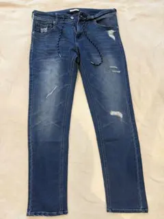BAYFLOW ダメージ加工 デニムパンツ