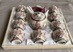 未使用品　九谷焼 急須セット　湯呑み10脚