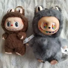 フワフワのキャラクターぬいぐるみ2体セット