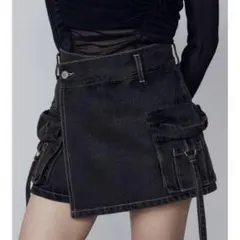 EMODA カーゴラップショートパンツ ブラック S