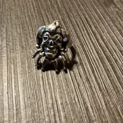 【1924】新品 アメカジ スカルデザイン シルバー調 リング 11号