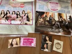 LUX x TWICE オリジナルステッカー２種（MINA, SANA）