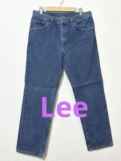 Leeダークブルー ストレートレッグデニム W32相当