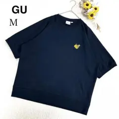 【ジーユー GU】半袖 Tシャツ カットソー ピカチュー ポケモン ネイビー系M