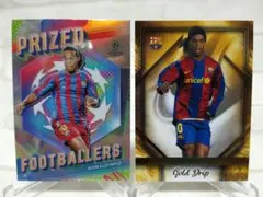 【インサート】 ロナウジーニョ バルセロナ 計2枚 topps soccer