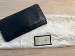 GUCCI GGパターン ブラック長財布
