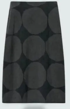 ◇新品◇マリメッコUNIQLO フリーススカート●L●ダークグレー未開封タグ付