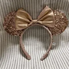 ディズニー ミニー カチューシャ スパンコール ピンク