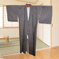【値下】美品　綿着物　裄61.5　身丈149 袖丈44.5　袷