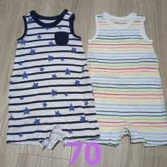 Baby GAP ロンパース タンクトップ 70cm 2枚セット