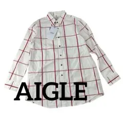 AIGLE エーグル 新品タグ付き チェックシャツ 40
