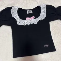 Katie MY FIRST KATIE puff tee Black ブラックのサムネイル