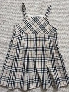 BURBERRY チェック柄 ジャンバースカート 120A