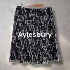 843 Aylesbury アリスバーリー シフォンフレアスカートL ドット柄のサムネイル
