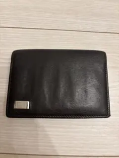 ダンヒル　名刺入れ　黒レザー　dunhill