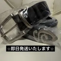 ⭐︎新品未使用⭐︎ stussy ステューシー　バックルロゴ　黒　レザーベルト