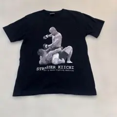 ストラッサー起一 STRESSER KIICHI プリントTシャツ L ブラックのサムネイル