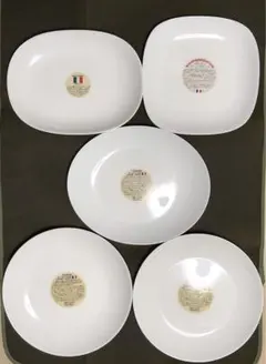 【送料込み】ヤマザキ春のパン祭り　お皿（フランス製）4種類5枚セット