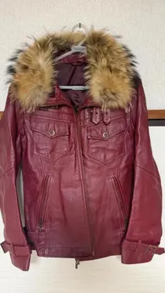 極美品□WIND ARMOR NICHIWA ラムレザー ダウンベスト□M - メルカリ