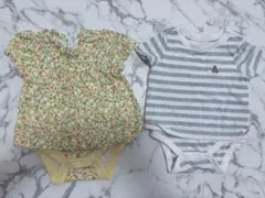 【0m-3m サイズ50】babyGAP/ベビー服/ベビーロンパース/夏服/美品