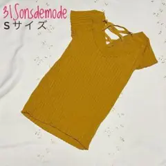 31Sonsdemode トランテアンソンドゥモード Vネックリブトップス