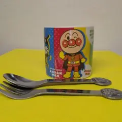 アンパンマン マグカップ スプーンフォークセット非売品