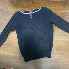 Burberry Blue Label 黒 五分袖ニット M