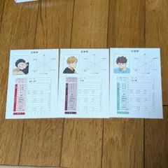 ハイキュー!!体力測定フェア　アニメイト特典カード　福永・宮侑・及川