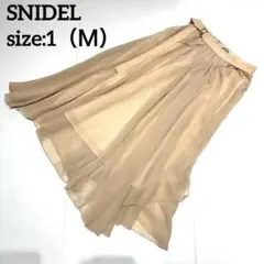 snidel ベージュ フレアスカート