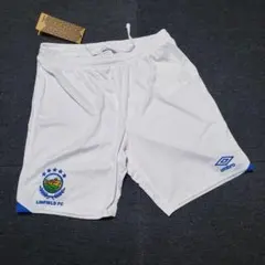 新品　アンブロ Linfield ハーフパンツ 白　ホーム　サッカー　YXL