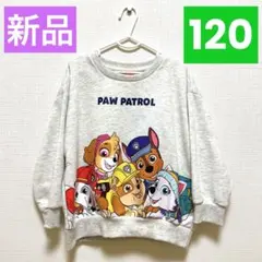 【新品】パウパトロール トレーナー 裏毛 年中　120 PAWPATROL