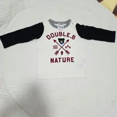 【新品未使用】ミキハウス ダブルビー ロンT 80cm 日本製 Bくん