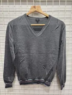 ［Paul Smith］Vネック　 セーター　チャコール系　M 2511-030