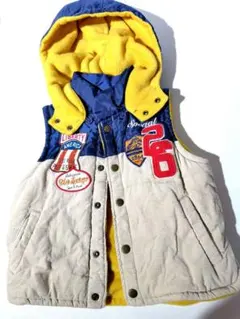 SPUNKY KIDSフード付きダウンベスト 100