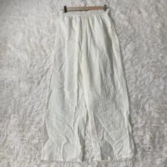 COLLOME コロミィ コットン レース ワイドパンツ ホワイト M
