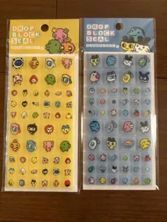 正規品　匿名発送　たまごっち ドロップブロックシール タイルシール　2点セット