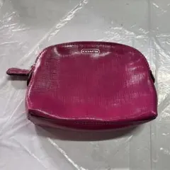 未使用　coach コスメ　ポーチ　ピンク　コーチ