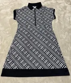 【美品】FILA ストライプ柄 ポロワンピース　M　ゴルフウェア　レディース