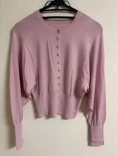 綠標 舒壓 針織外套 粉色