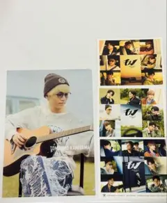 WEST. 唯一無二 特典 神山智洋　クリアファイル+ステッカー3種