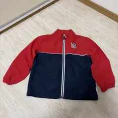 ウインドブレーカー, 120, レッド＋ネイビー, 薄手